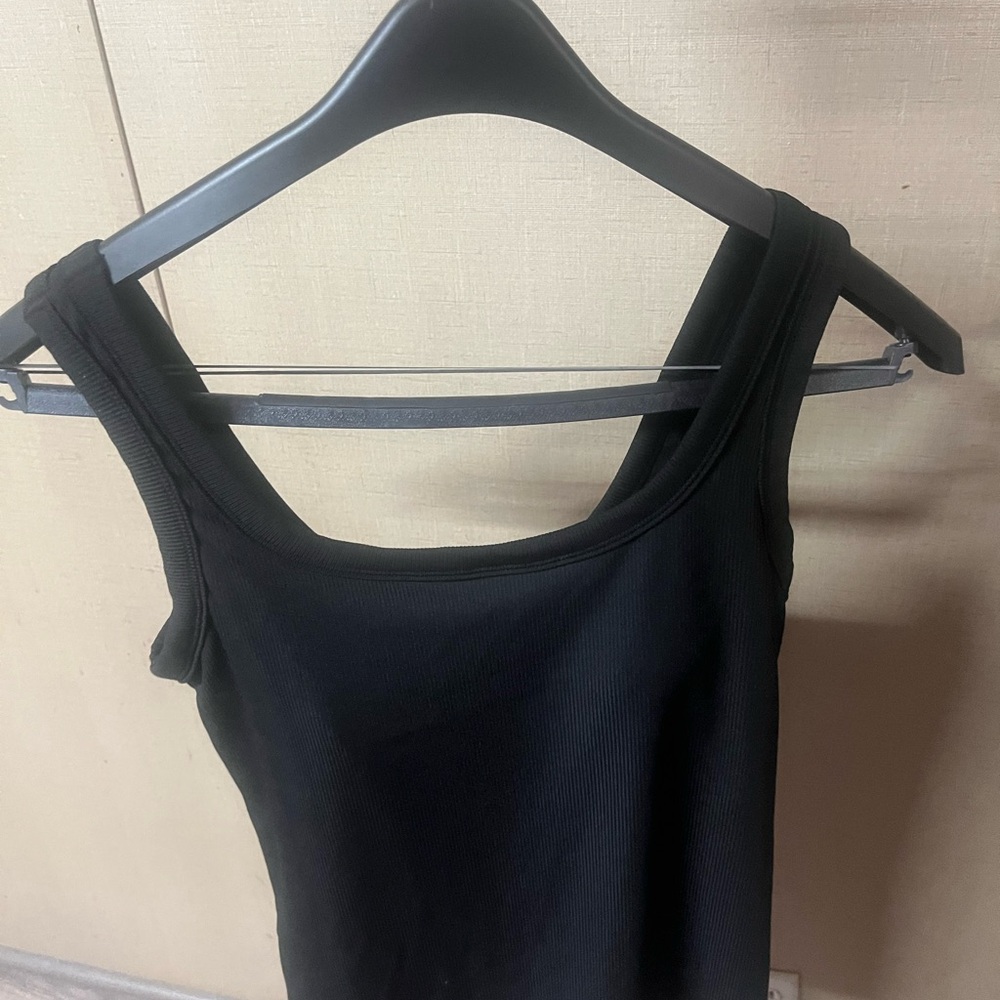 Classic Black Ribbed Tank Top - Women's Sleeveless Top